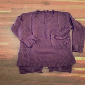 Mauve Distressed sweater